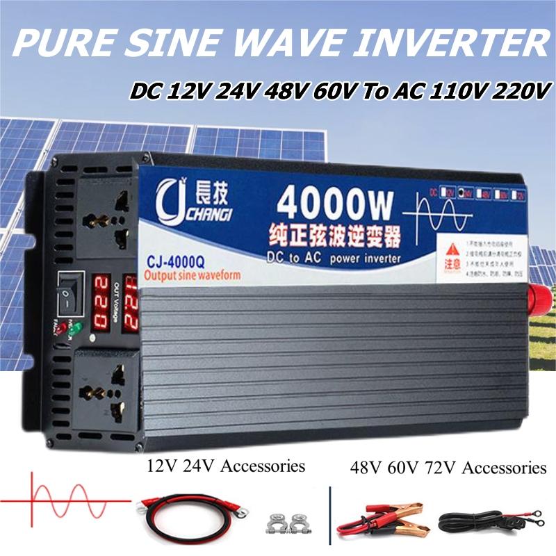 Inverter Pure Sine Wave 60Hz 120V 3000W - Inverter tenaga surya, 4000W/5000W/5500W/3000W gelombang sinus