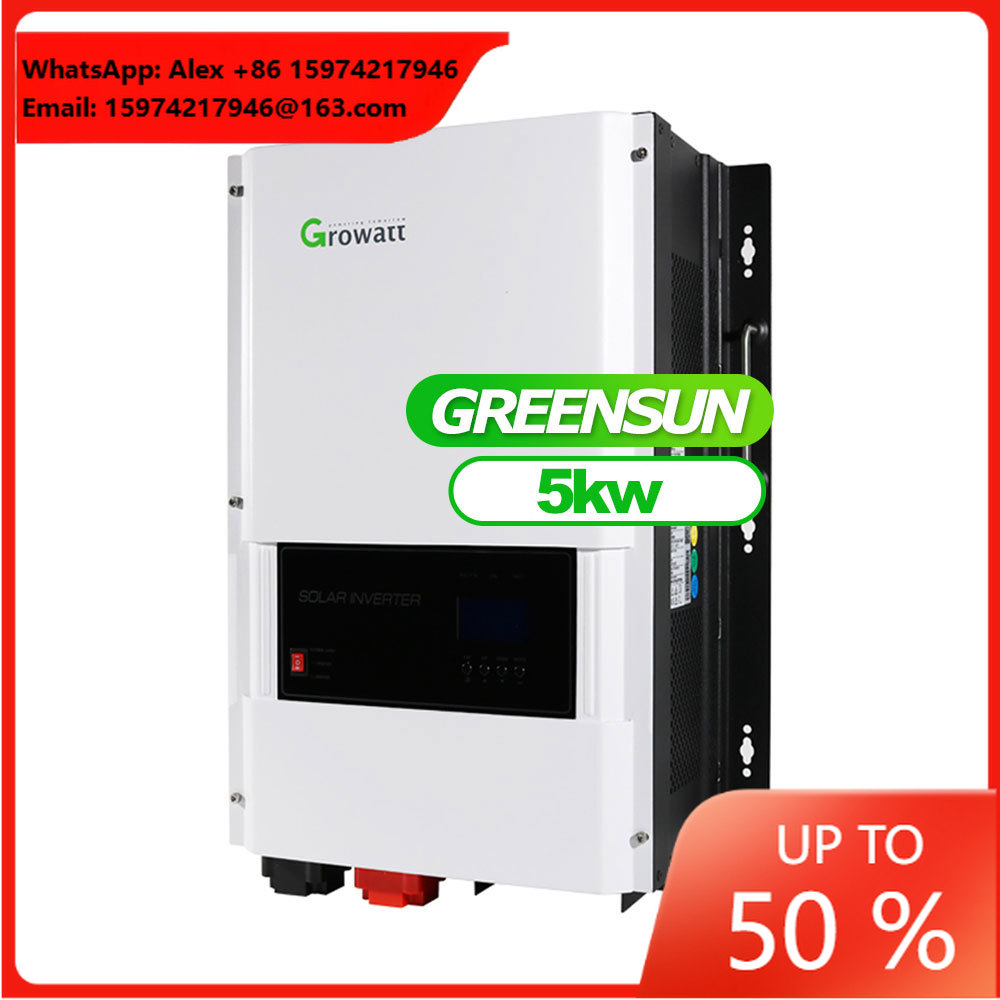Off Grid Solar Inverter 48V 6000W - Inverter Hybrid Growatt Off Grid 12kw