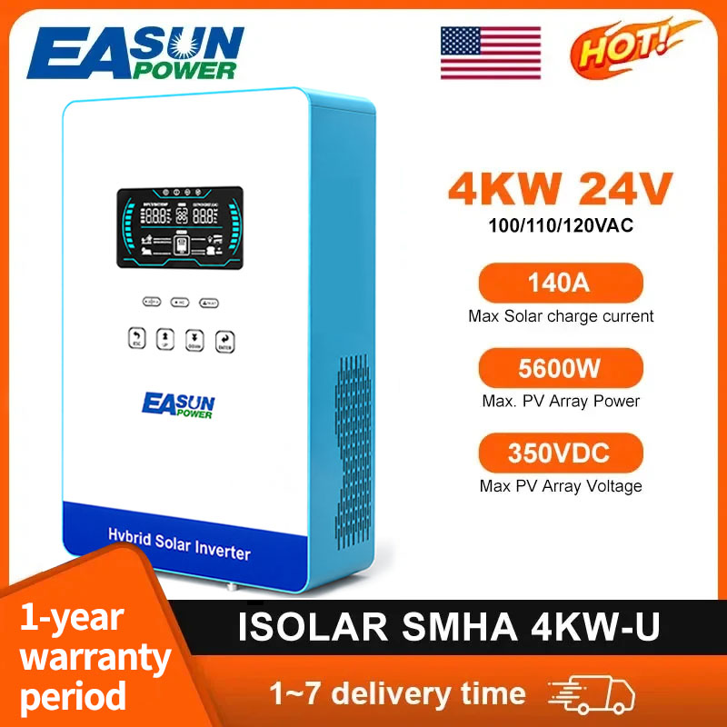 Grid Tie Inverter Limiter 2000W - EASUN POWER 4000W Inverter Hybrid 110V