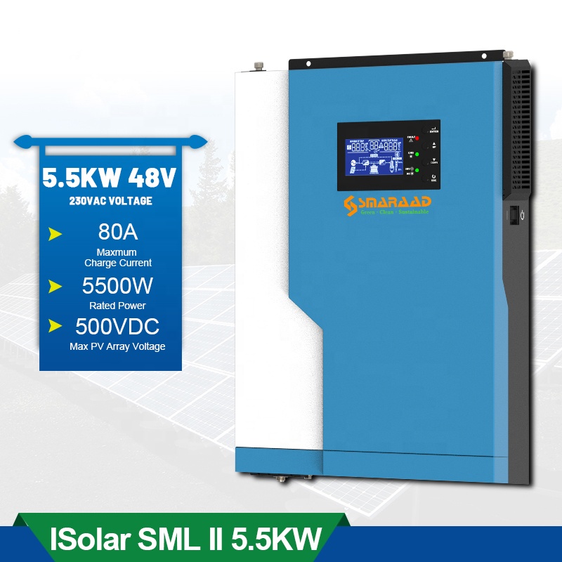 Pengendali Tenaga Surya Frekue - Hybrid Solar Inverter 5.5Kw Mppt 48V ulasan dan harga