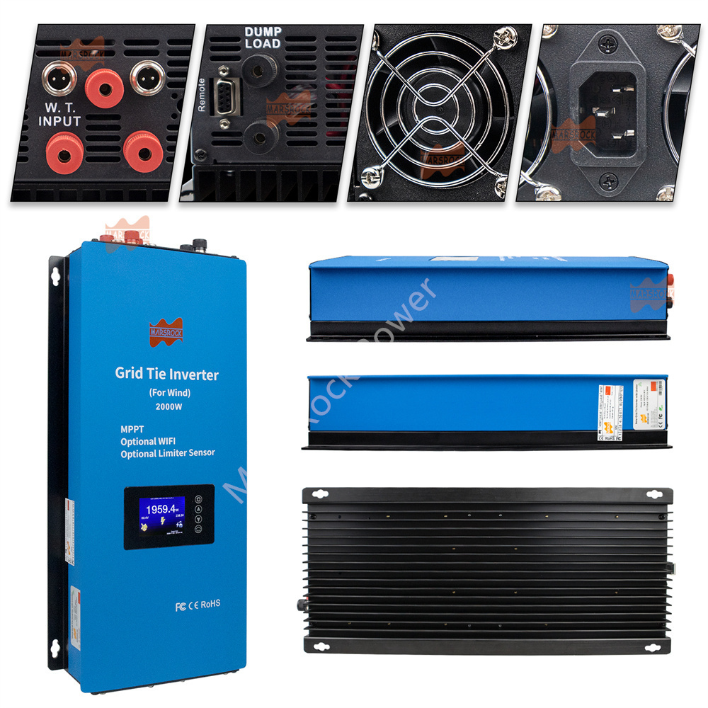 Inverter angin MPPT AC 2000W 4 - Grid Tie Inverter Limiter 2000W ulasan dan harga